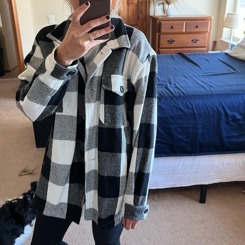 Lucky Brand Plaid Shacket